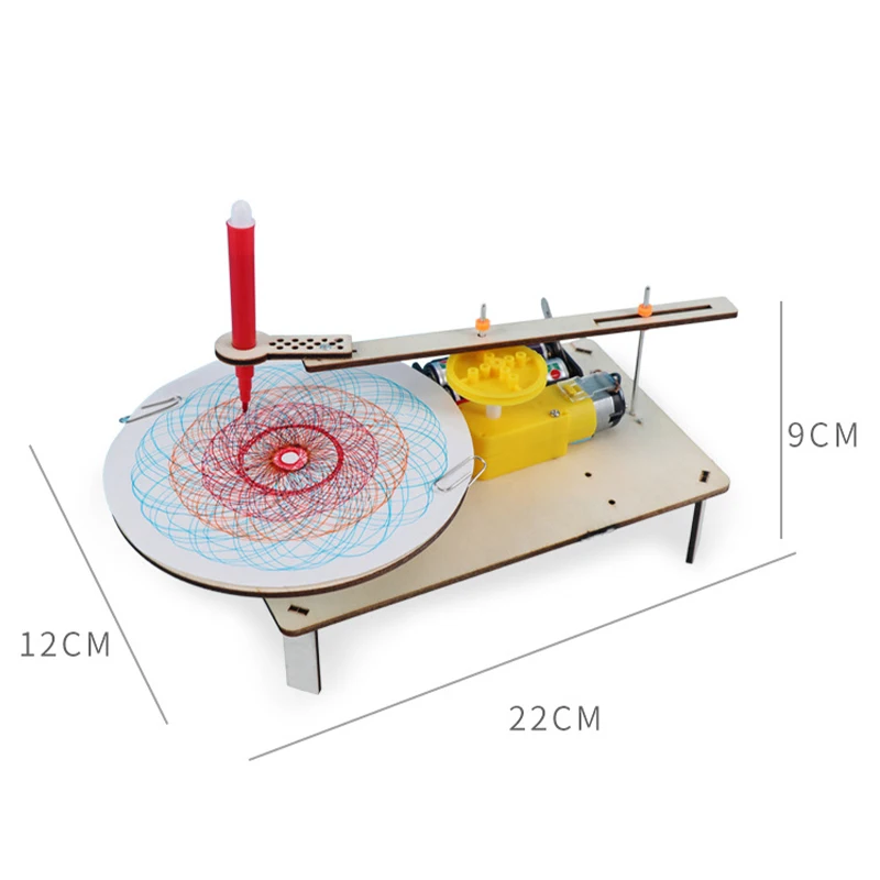 DIY Creative Wooden Electric Plotter Drawing Robot STEM Kids Model Automatic Painting Science Electronics Kits DIY Creative Wooden Electric Plotter Drawing Robot STEM Kids Model Automatic Painting Science Electronics Kits