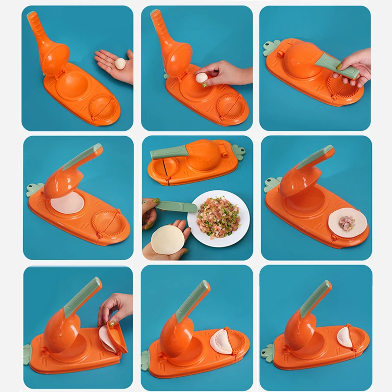 DIY Dumplings Maker Dough Pressing Tool Manual Wrapper Making Plastic Mold Dumpling Skin Artifact Dough Press Kitchen DIY Dumplings Maker Dough Pressing Tool Manual Wrapper Making Plastic Mold Dumpling Skin Artifact Dough Press Kitchen