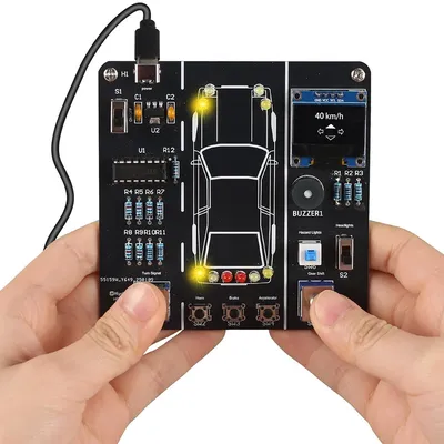 DIY Electronics Project Car Driver Simulator Kit STEM Soldering Practice Car Driving Simulation Solder Kit for School DIY Electronics Project Car Driver Simulator Kit STEM Soldering Practice Car Driving Simulation Solder Kit for School