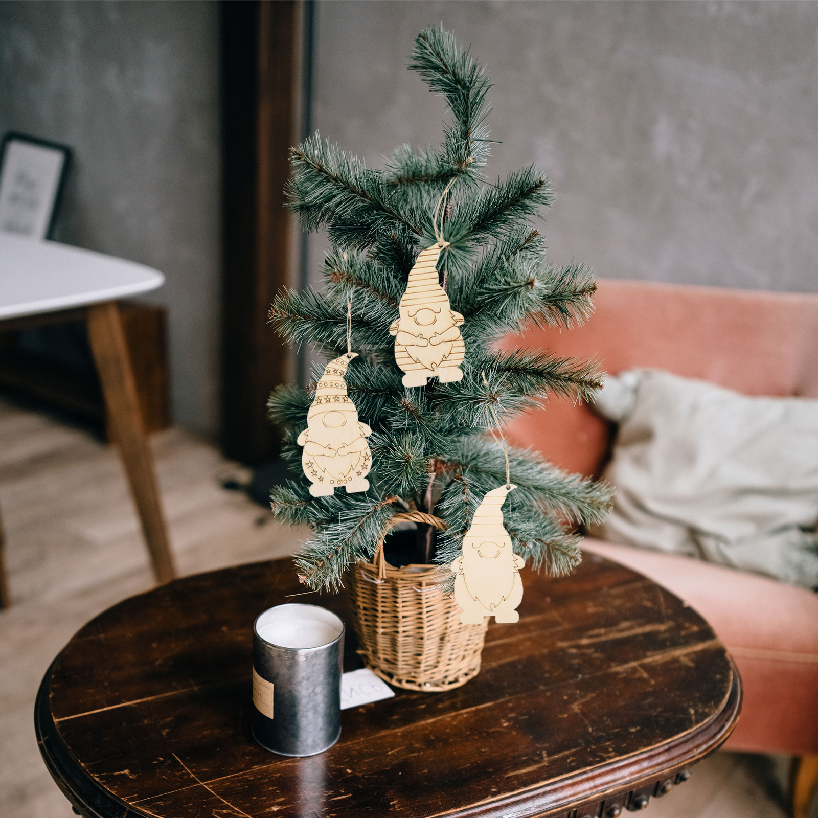 DIY Hanging Wooden Gnome Ornaments (40pcs) DIY Hanging Wooden Gnome Ornaments (40pcs)