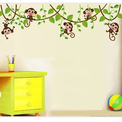 DIY Installation Monkey Wall Sticker