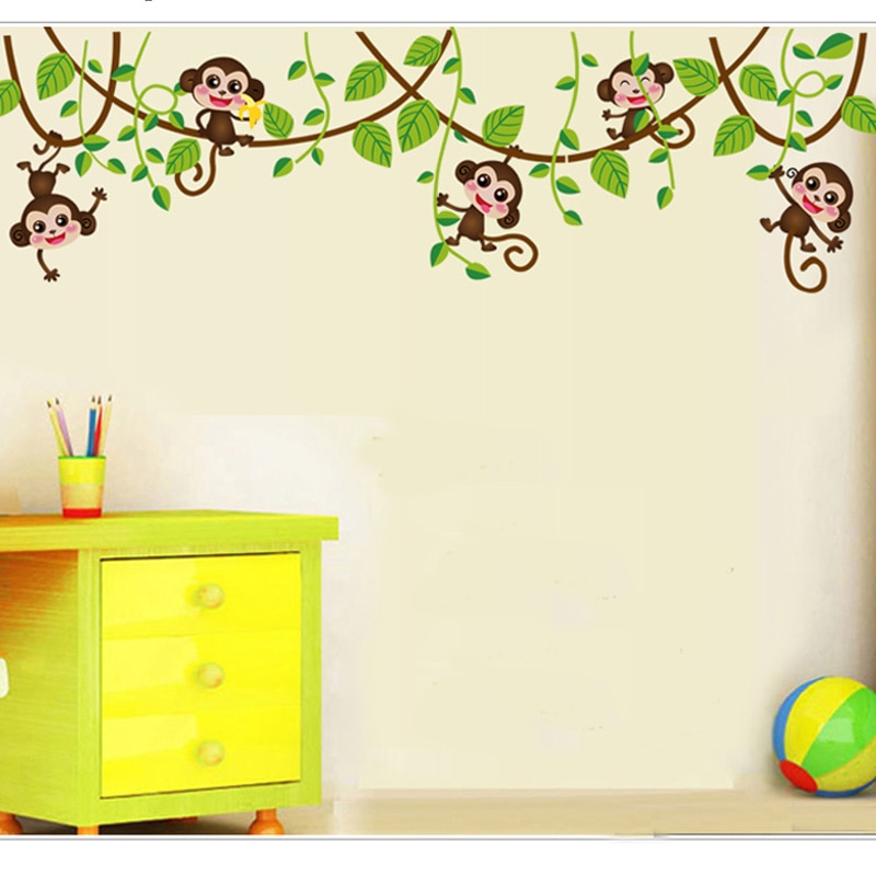 DIY Installation Monkey Wall Sticker