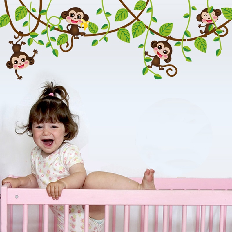 DIY Installation Monkey Wall Sticker
