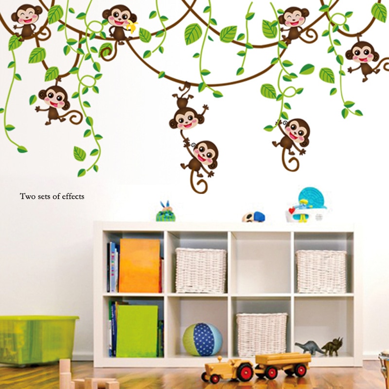 DIY Installation Monkey Wall Sticker