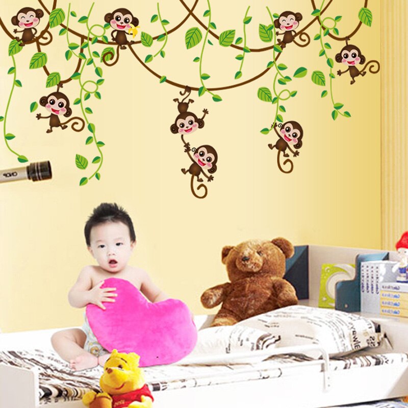DIY Installation Monkey Wall Sticker