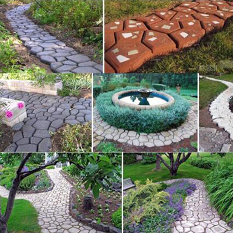 DIY Reusable Garden Path Maker Mold DIY Reusable Garden Path Maker Mold