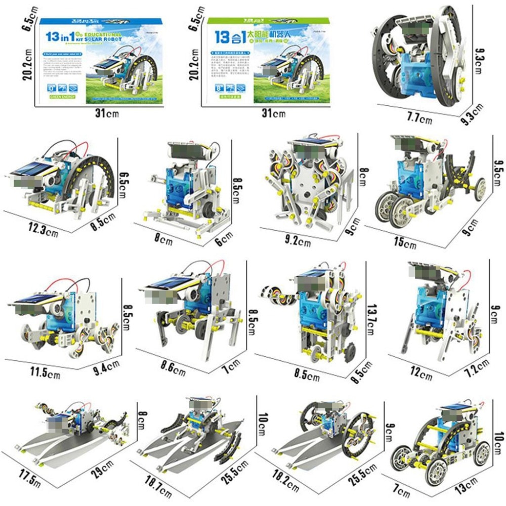 DIY Robot Solar Powered Toy Kit