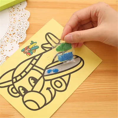 DIY Sand Art Color Painting Cards (Set of 10) DIY Sand Art Color Painting Cards (Set of 10)
