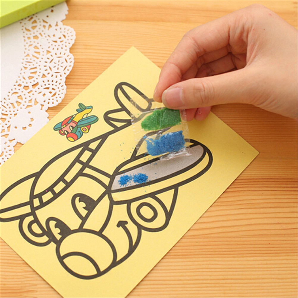 DIY Sand Art Color Painting Cards (Set of 10)