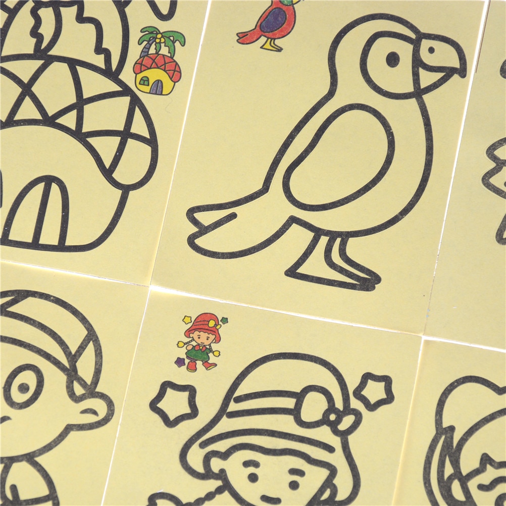 DIY Sand Art Color Painting Cards (Set of 10) DIY Sand Art Color Painting Cards (Set of 10)
