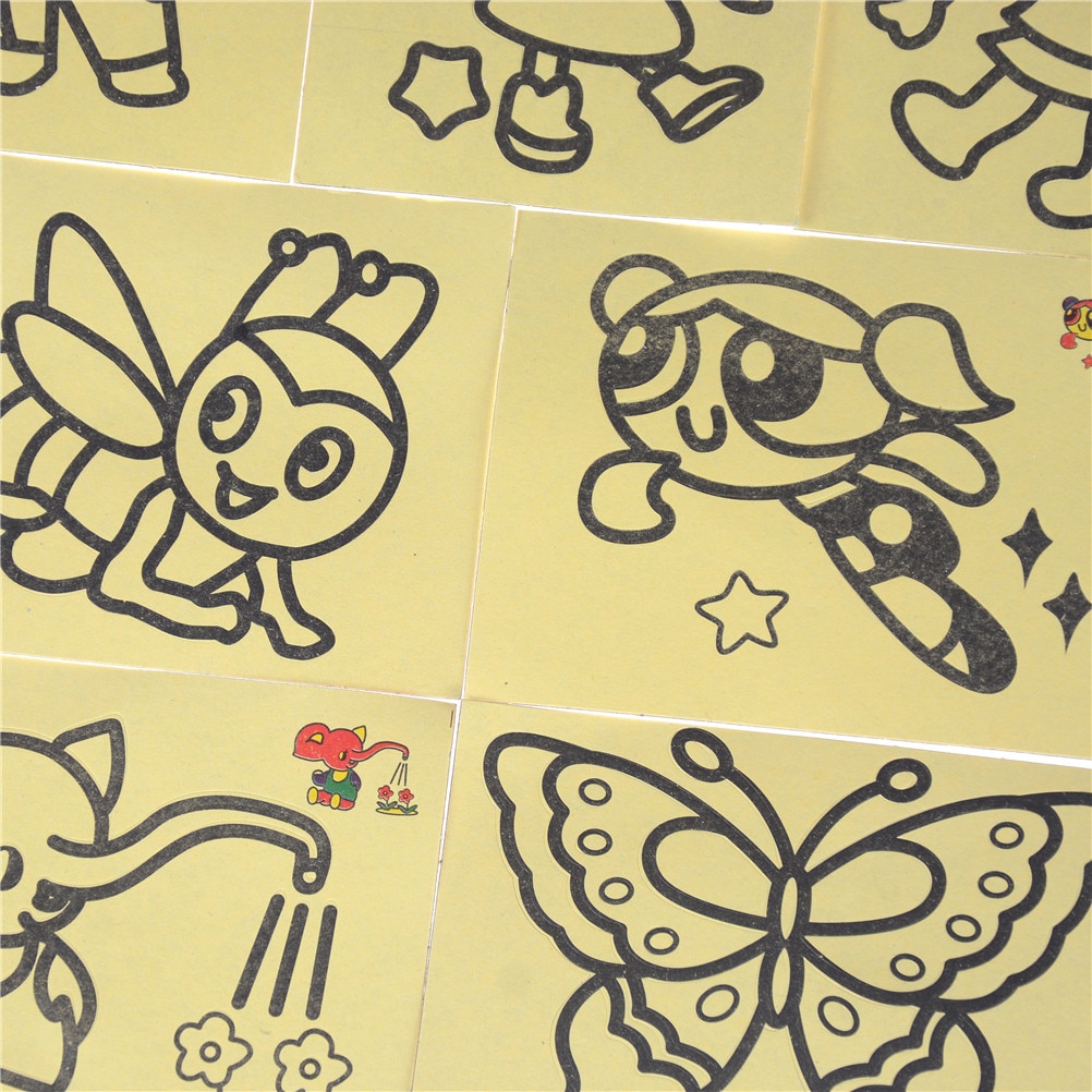 DIY Sand Art Color Painting Cards (Set of 10) DIY Sand Art Color Painting Cards (Set of 10)