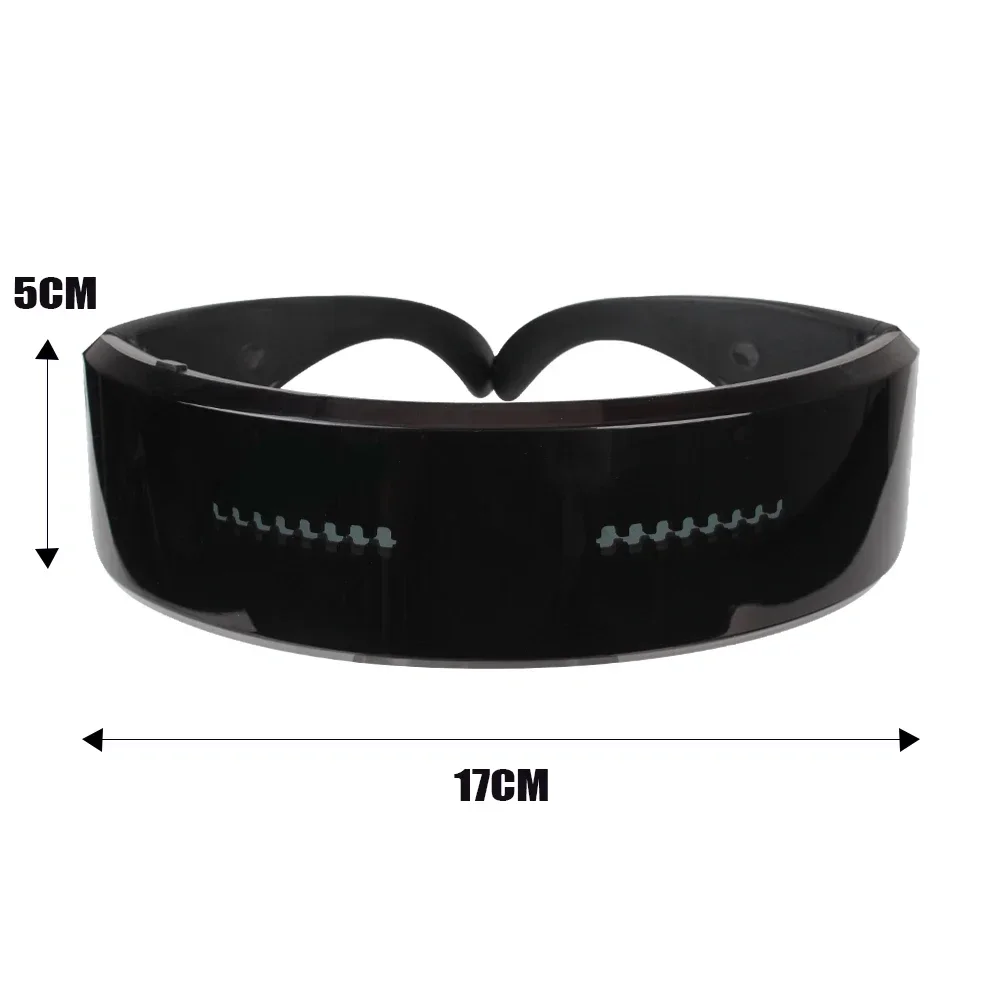 DIY Shining Electronic Futuristic Eyewear Glow The Dark Bluetooth LED Luminous Glasses Prop for Party Bar Festival DIY Shining Electronic Futuristic Eyewear Glow The Dark Bluetooth LED Luminous Glasses Prop for Party Bar Festival