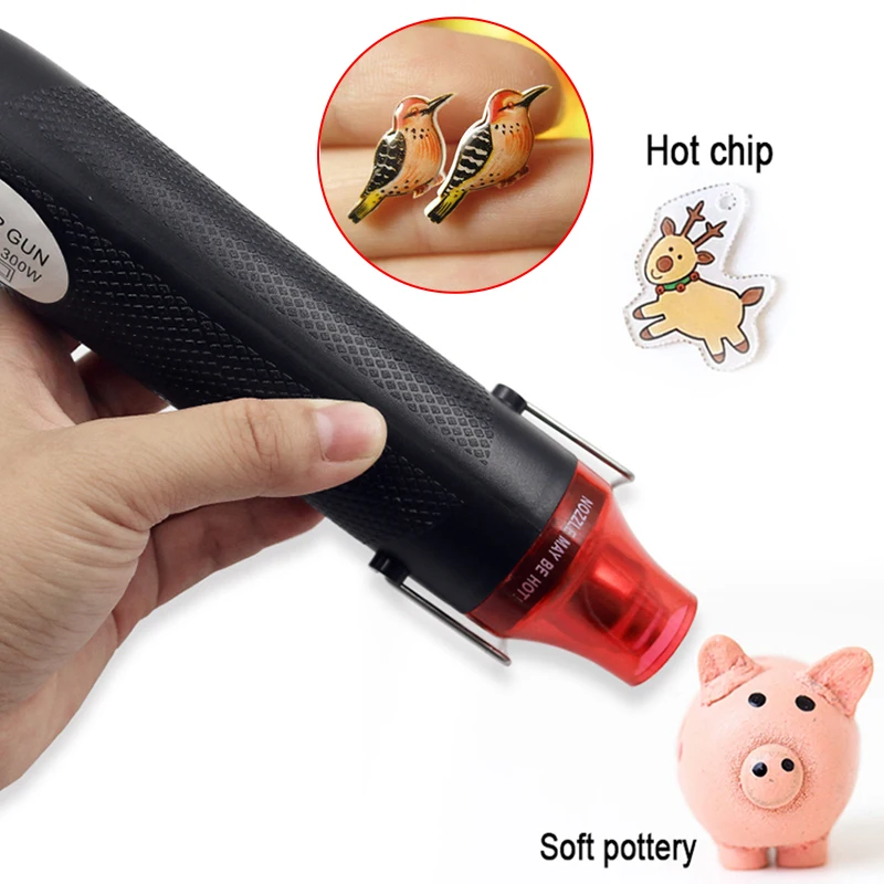 DIY Using Heat Gun Electric Power Tool Hot Air 300W Temperature Gun with Supporting Seat Shrink DIY Using Heat Gun Electric Power Tool Hot Air 300W Temperature Gun with Supporting Seat Shrink