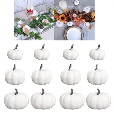 DIY White Foam Pumpkins (12pcs) DIY White Foam Pumpkins (12pcs)