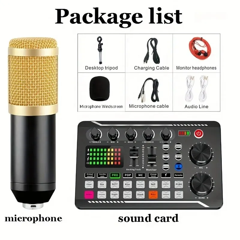 DJ Equipment Microphone Sound Card Console Studio Sound Card Kit Cable Phone Mixing Computer Live Voice Mixer F998 DJ Equipment Microphone Sound Card Console Studio Sound Card Kit Cable Phone Mixing Computer Live Voice Mixer F998