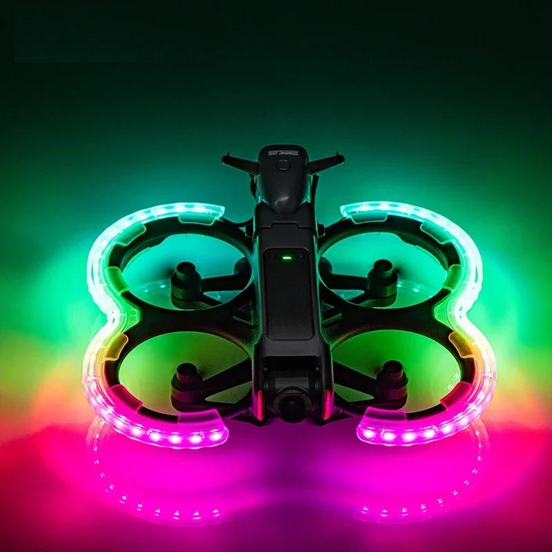 DJI Avata 2 LED Propeller Guard Protector Rechargeable Luminous Anti-collision Ring Propellers Protective Bumper DJI Avata 2 LED Propeller Guard Protector Rechargeable Luminous Anti-collision Ring Propellers Protective Bumper
