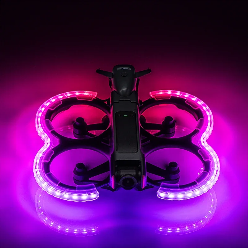 DJI Avata 2 LED Propeller Guard Protector Rechargeable Luminous Anti-collision Ring Propellers Protective Bumper DJI Avata 2 LED Propeller Guard Protector Rechargeable Luminous Anti-collision Ring Propellers Protective Bumper