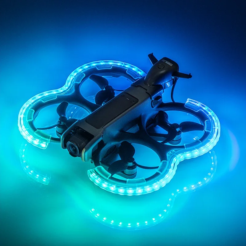 DJI Avata 2 LED Propeller Guard Protector Rechargeable Luminous Anti-collision Ring Propellers Protective Bumper DJI Avata 2 LED Propeller Guard Protector Rechargeable Luminous Anti-collision Ring Propellers Protective Bumper