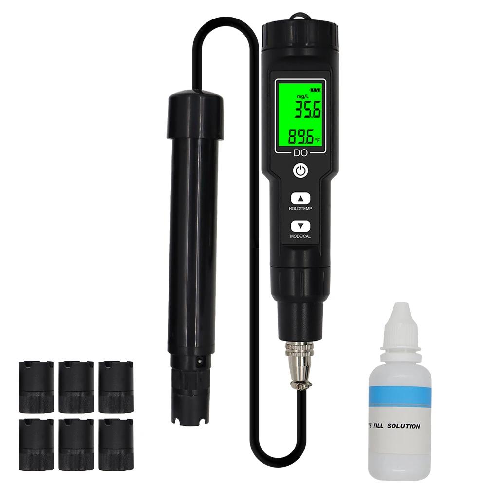 DO9100 Digital Dissolved Oxygen Meter 0.0-30.0 Mg/L Waterproof ATC 0.0-300.0% DO Tester Water Quality Oxygen Detector DO9100 Digital Dissolved Oxygen Meter 0.0-30.0 Mg/L Waterproof ATC 0.0-300.0% DO Tester Water Quality Oxygen Detector