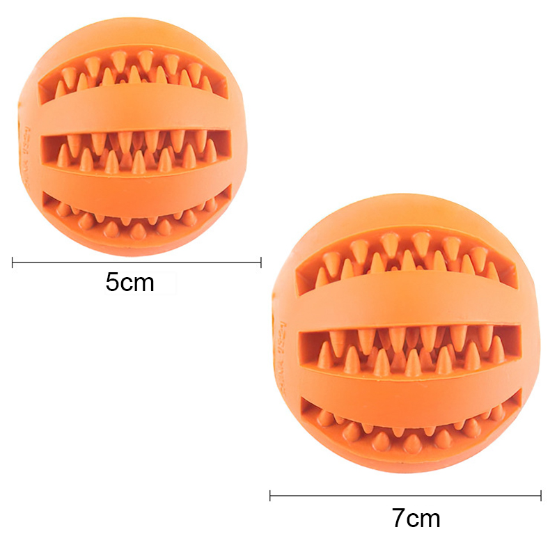 Dog Ball Toys for Small Dogs Interactive Elasticity Puppy Chew Toy Tooth Cleaning Rubber Food Ball Toy Pet Stuff