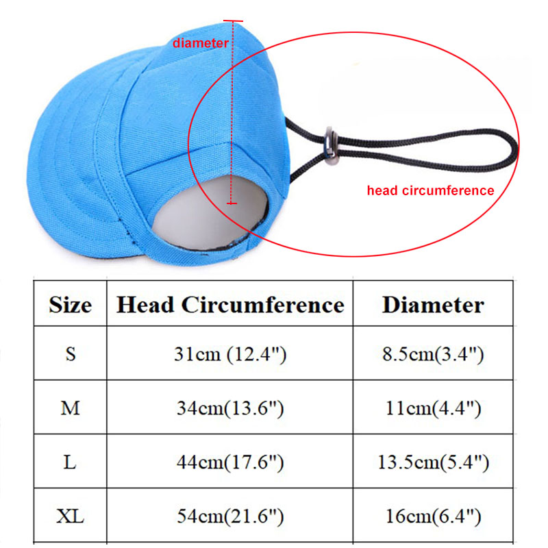 Dog Baseball Cap Adjustable Pet Hat