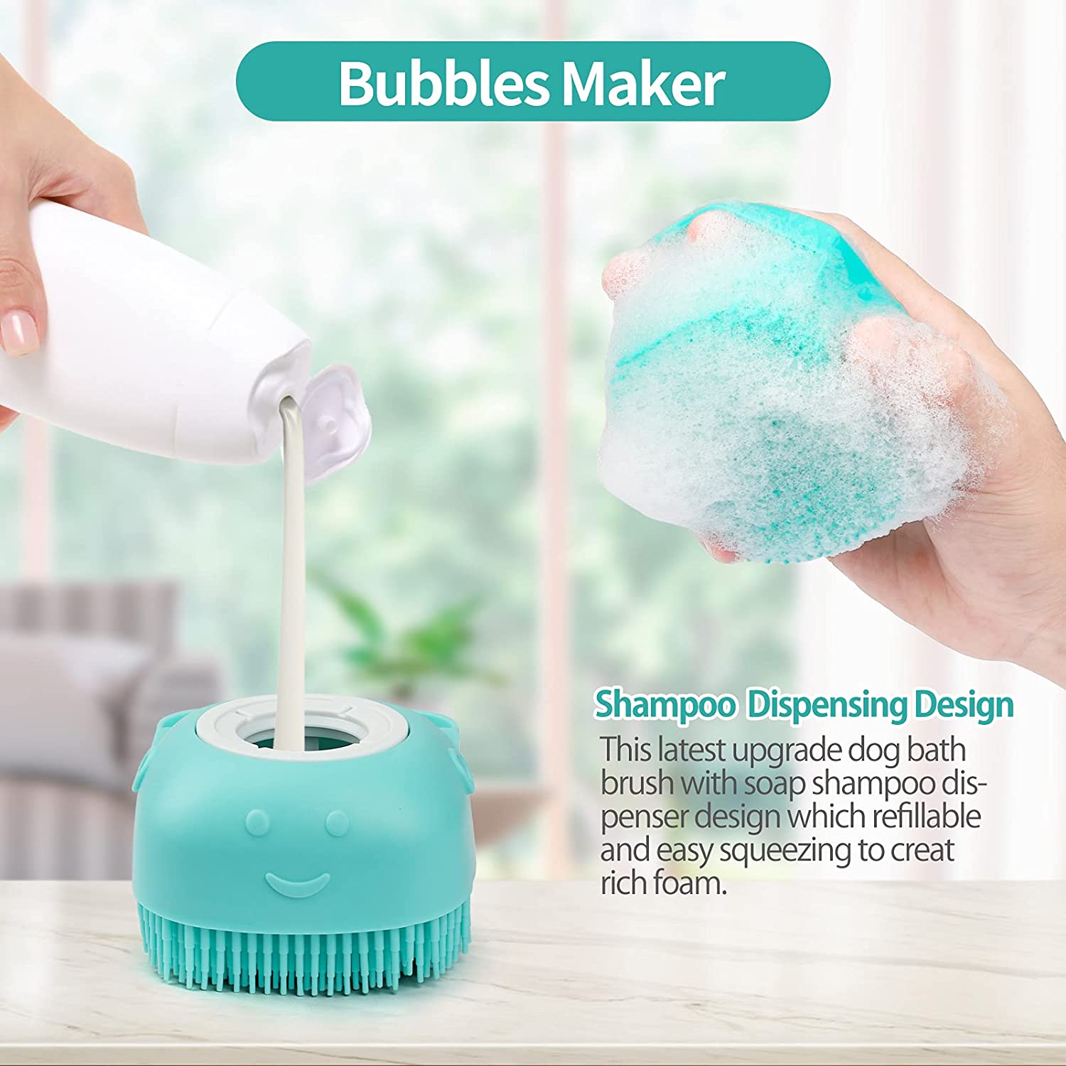 Dog Bath Brush Grooming Accessory Dog Bath Brush Grooming Accessory