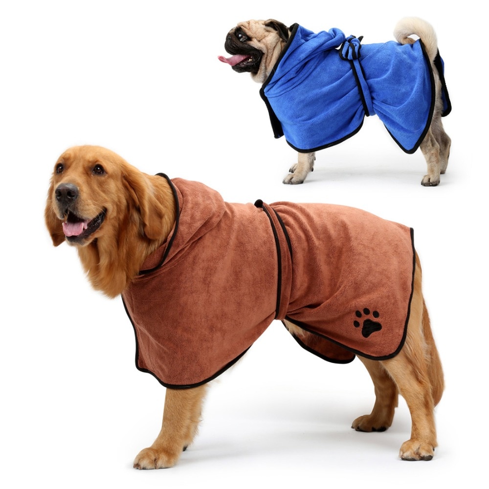 Dog Bathrobe Pet Microfiber Bath Towel Dog Bathrobe Pet Microfiber Bath Towel