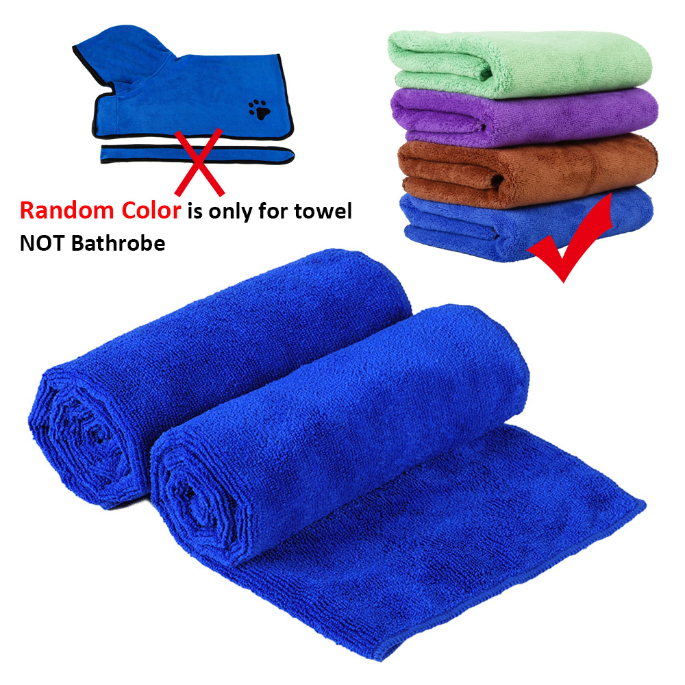 Dog Bathrobe Pet Microfiber Bath Towel Dog Bathrobe Pet Microfiber Bath Towel