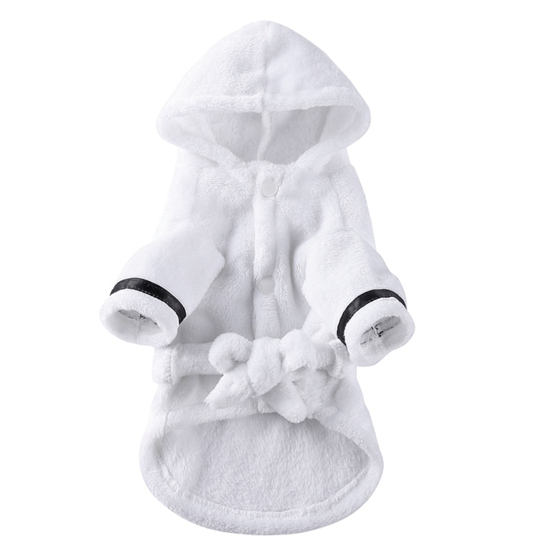 Dog Bathrobe Towel with Hood