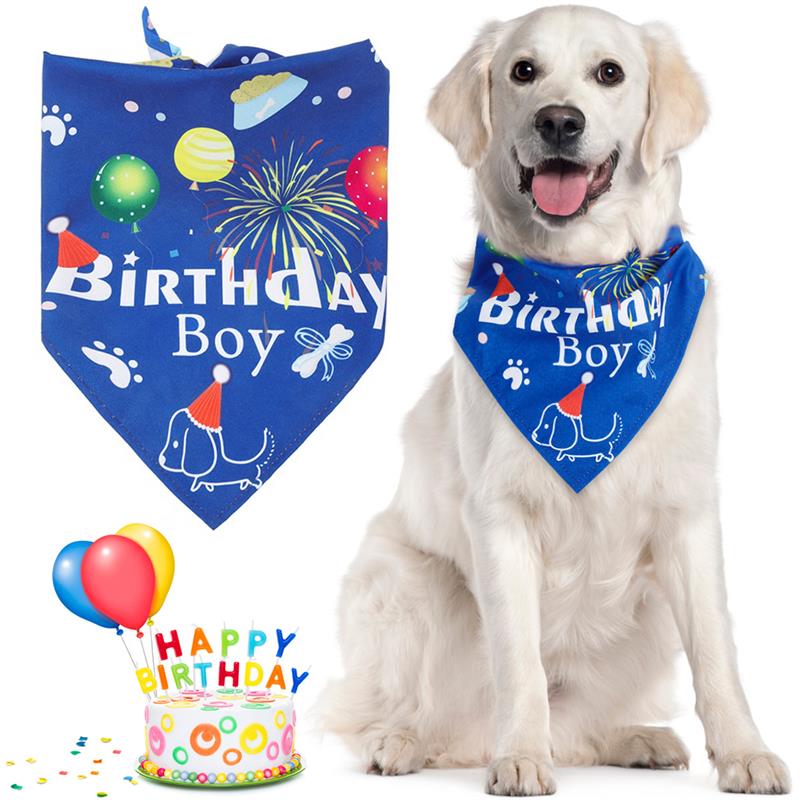 Dog Birthday Bandana Pet Bib Dog Birthday Bandana Pet Bib