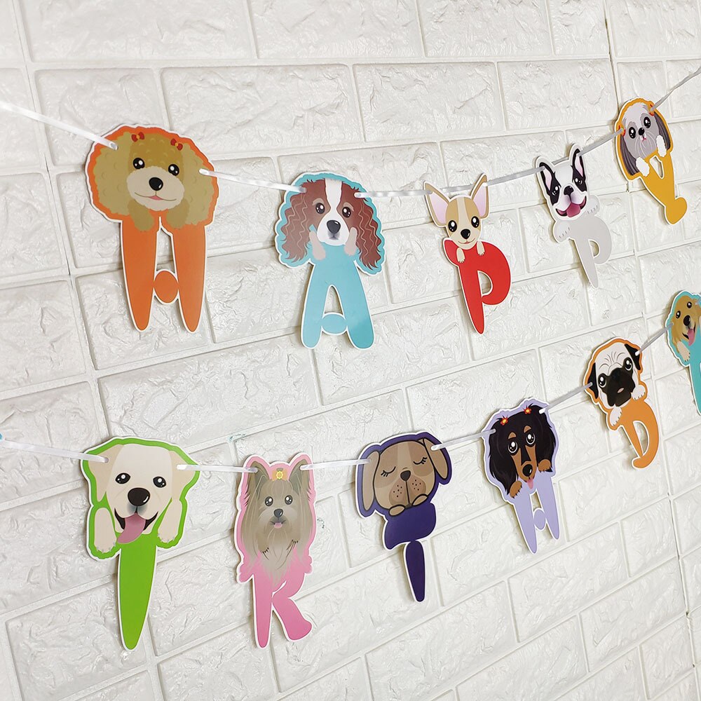 Dog Birthday Banner Pet Party Decor Dog Birthday Banner Pet Party Decor