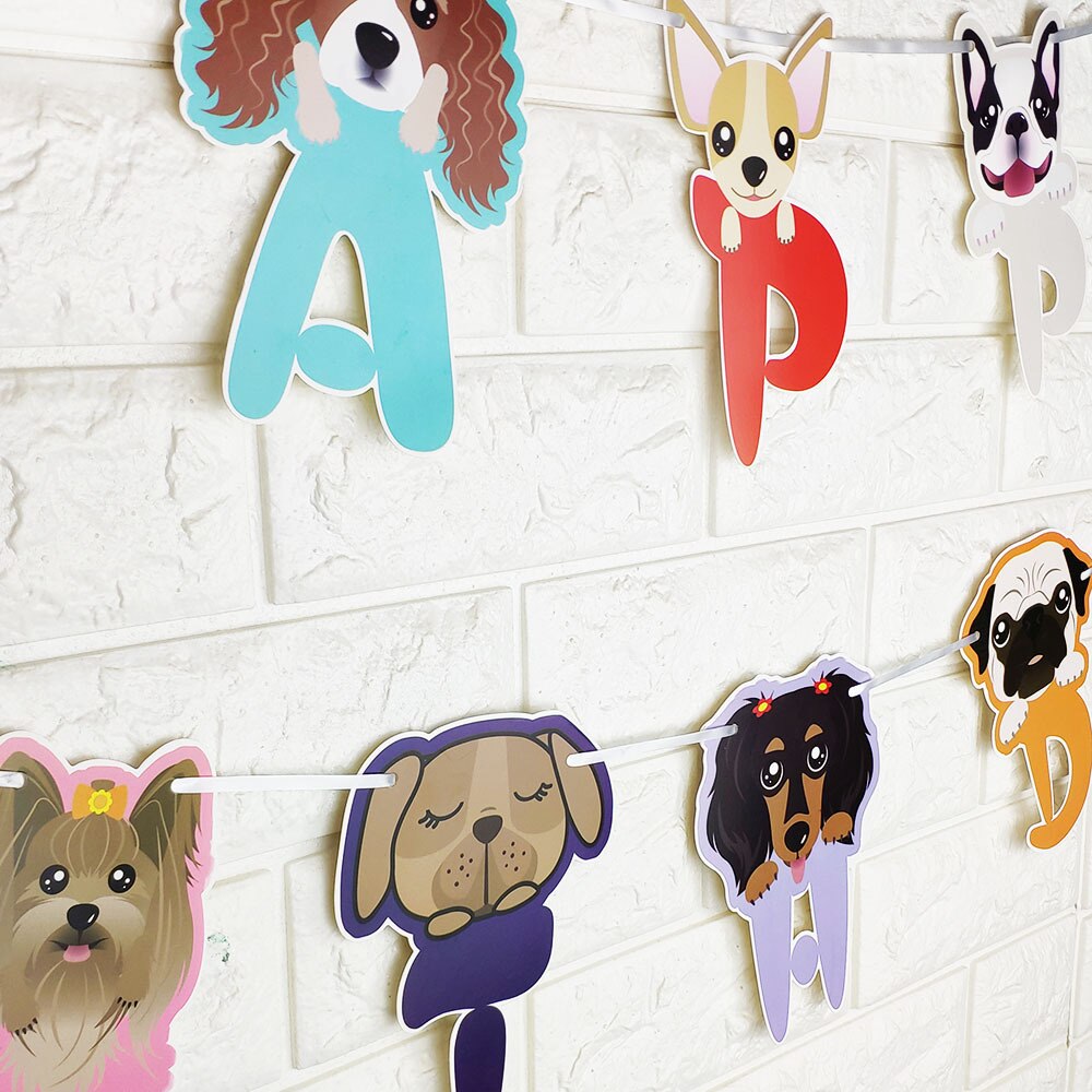 Dog Birthday Banner Pet Party Decor Dog Birthday Banner Pet Party Decor