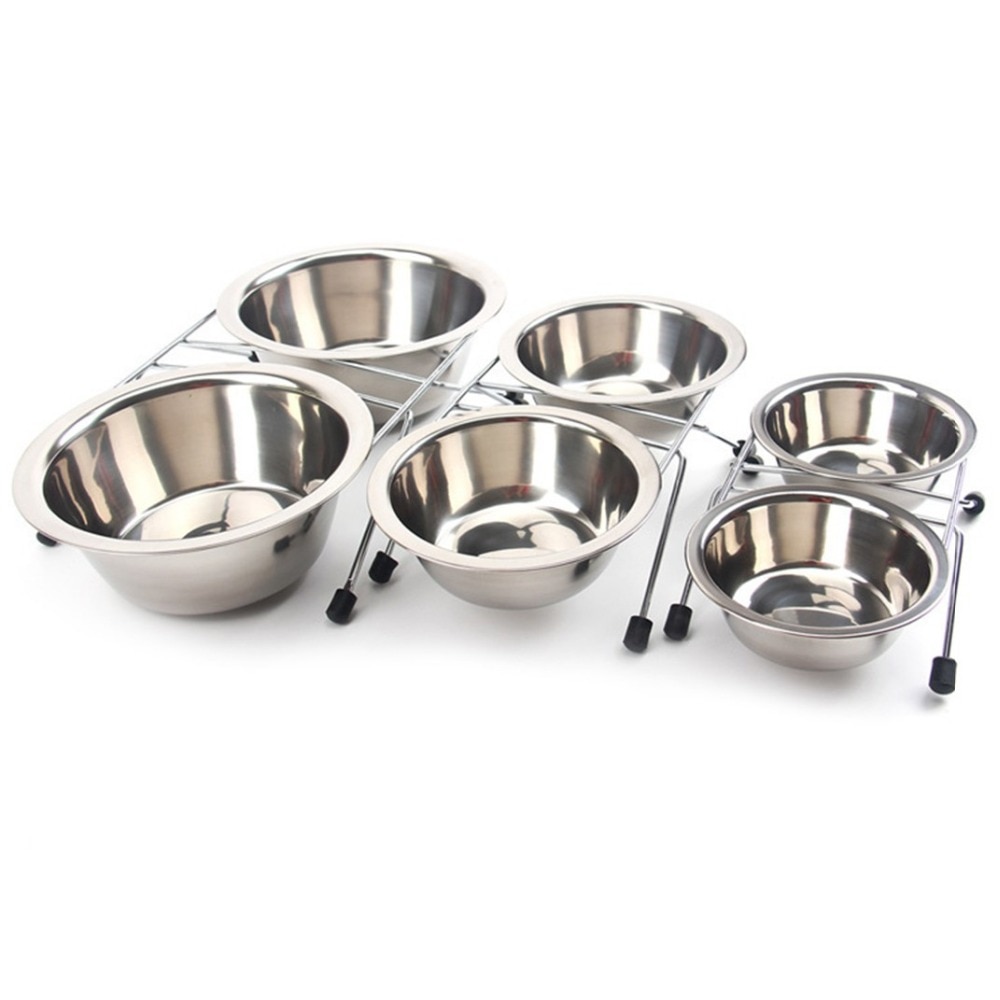 Dog Bowl Stand Double Pet Feeder