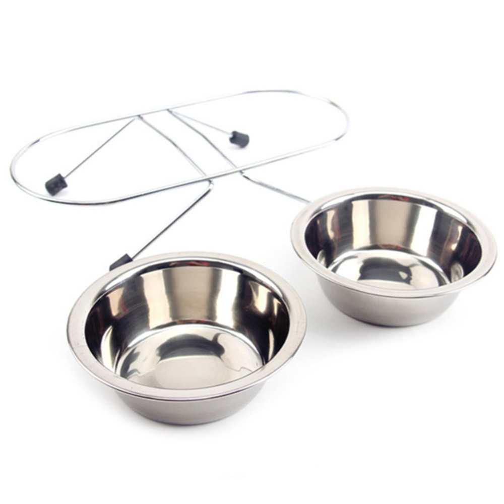 Dog Bowl Stand Double Pet Feeder