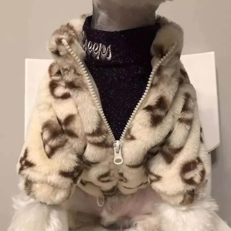 Dog Clothes Autumn Winter Schnauzer Fah Bichon Teddy Small And Medium-Sized Dog Cat Smoked Fur Coat To Keep Warm Dog Clothes Autumn Winter Schnauzer Fah Bichon Teddy Small And Medium-Sized Dog Cat Smoked Fur Coat To Keep Warm
