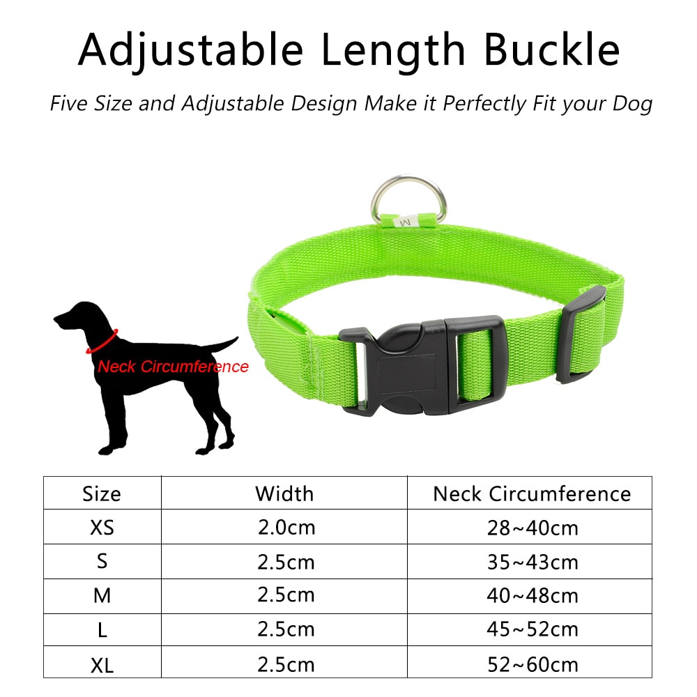 Dog Collar Light Anti-Lost LED Collar Dog Collar Light Anti-Lost LED Collar