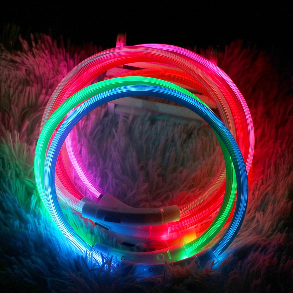 Dog Collar With Light Rechargeable Pet Collar Dog Collar With Light Rechargeable Pet Collar