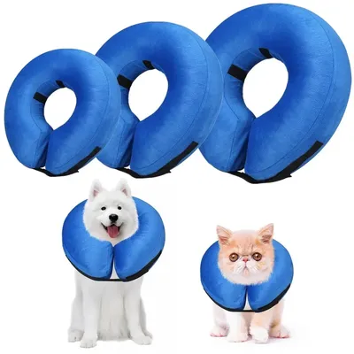 Dog Cones After Surgery, Protective Inflatable Dog Collar Pet Recovery Collar Soft Pet Cone for Small Medium or Large Dog Cones After Surgery, Protective Inflatable Dog Collar Pet Recovery Collar Soft Pet Cone for Small Medium or Large