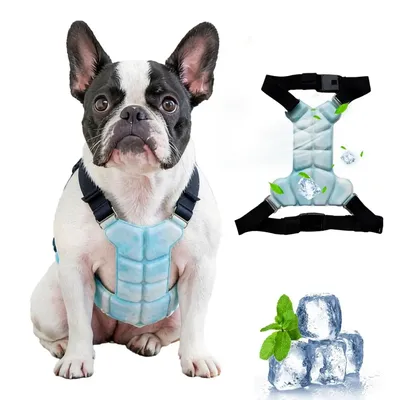 Dog Cooling Vest Breathable Cooling Coat with Gel Ice Packs Summer Pet Cooling Jacket for Large Medium Small Dogs