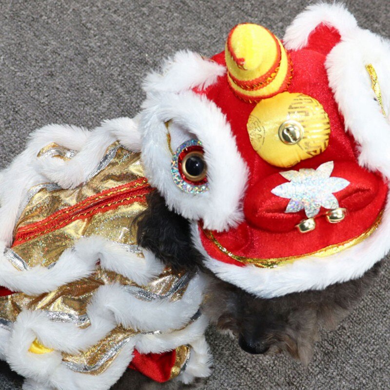 Dog Costume Lion Dance Suit
