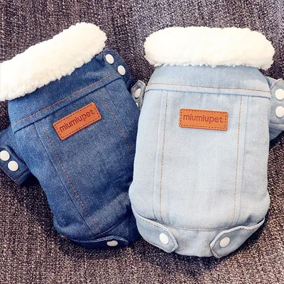 Dog Denim Jacket Winter Outerwear Dog Denim Jacket Winter Outerwear