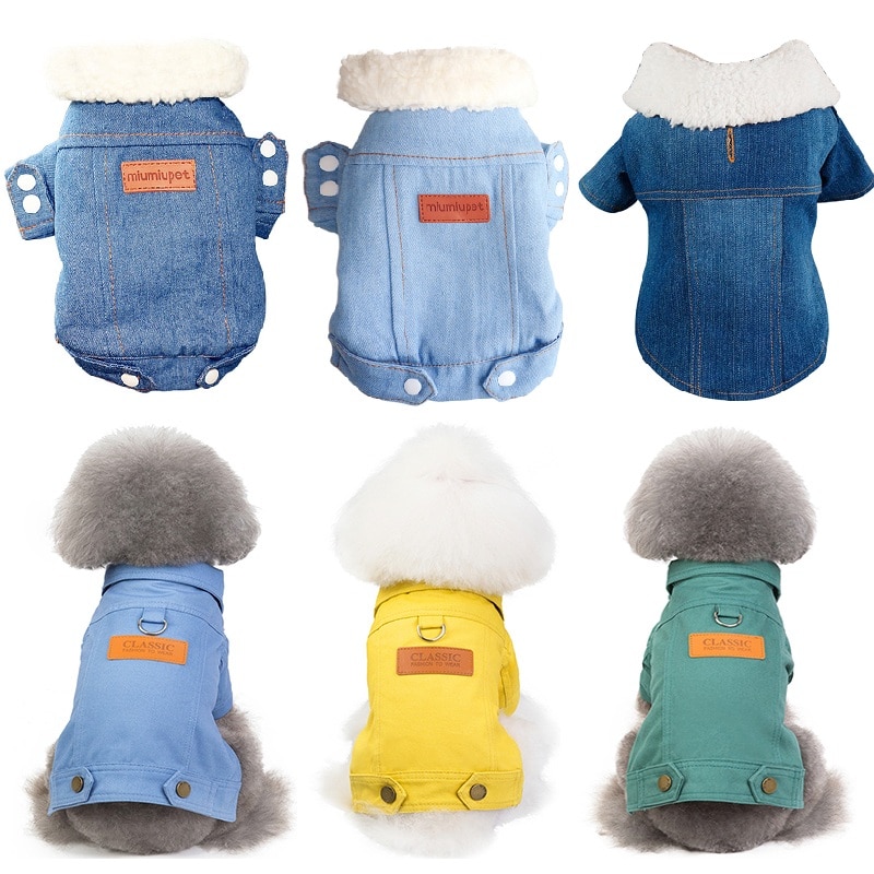 Dog Denim Jacket Winter Outerwear Dog Denim Jacket Winter Outerwear