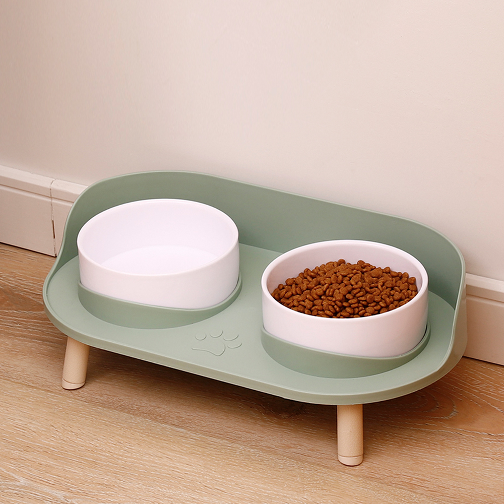 Dog Double Bowls with Adjustable Base Dog Double Bowls with Adjustable Base