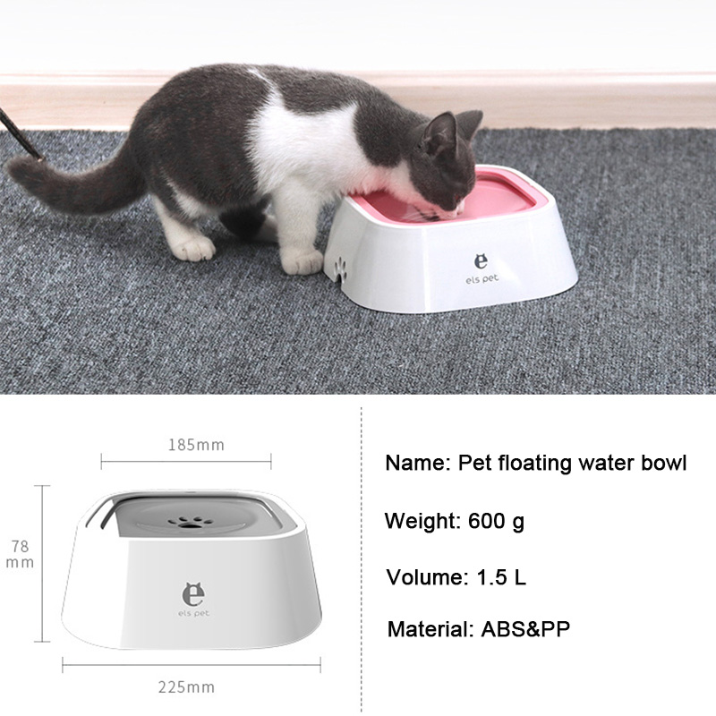 Dog Drinking Water Bowl Floating Non-Wetting Mouth Cat Bowl Without Spill Drinking Water Dispenser Plastic Anti-Over Dog Drinking Water Bowl Floating Non-Wetting Mouth Cat Bowl Without Spill Drinking Water Dispenser Plastic Anti-Over