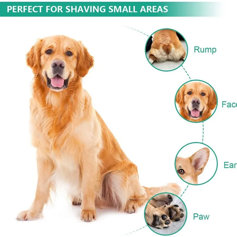 Dog Grooming Clippers Cat And Small Dog Clippers Low Noise Electric Pet Trimmer Trim Paws Eyes Ears Face Around The Dog