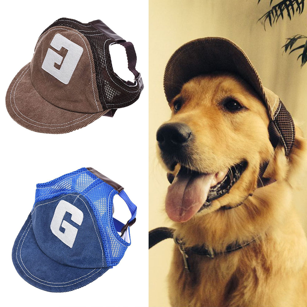 Dog Hat Dog Sunscreen Hat Baseball Cap Outdoor Sports Hat with Ear Holes Adjustable Pet Hat for Small and Medium Dog Dog Hat Dog Sunscreen Hat Baseball Cap Outdoor Sports Hat with Ear Holes Adjustable Pet Hat for Small and Medium Dog