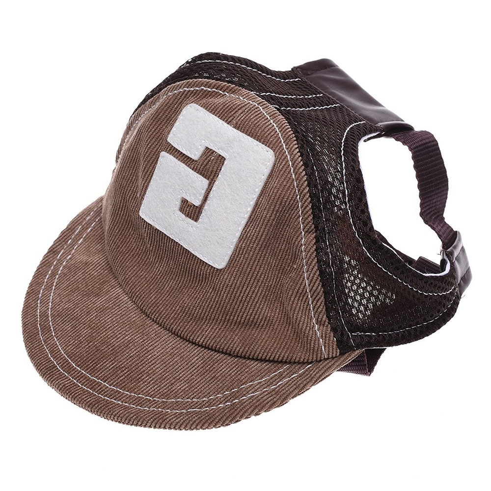 Dog Hat Dog Sunscreen Hat Baseball Cap Outdoor Sports Hat with Ear Holes Adjustable Pet Hat for Small and Medium Dog