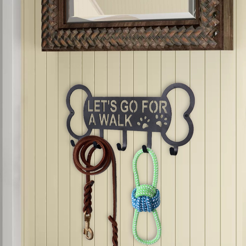 Dog Leash Holder Wall-Mounted Rack Dog Leash Holder Wall-Mounted Rack