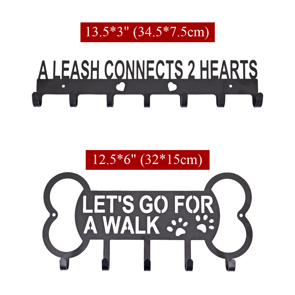 Dog Leash Holder Wall-Mounted Rack Dog Leash Holder Wall-Mounted Rack