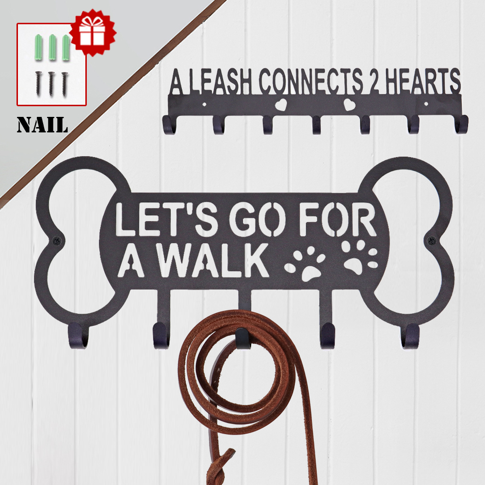 Dog Leash Holder Wall-Mounted Rack Dog Leash Holder Wall-Mounted Rack